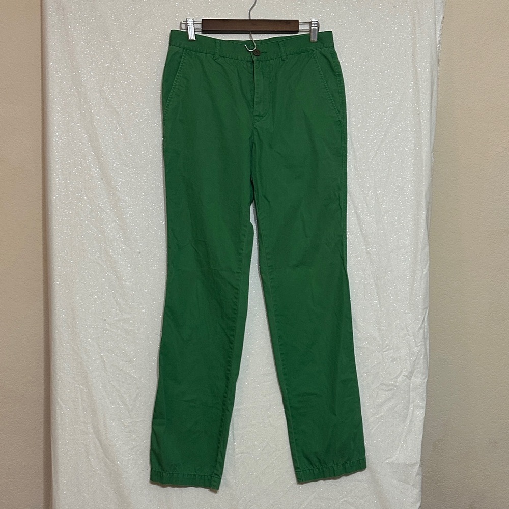 Vintage Lacoste Men's Green Chino Pants